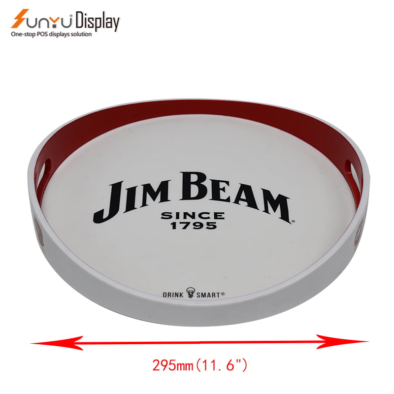 Sunyu New Trend Factory Price Acrylic Custom Circle Food ABS Tray details