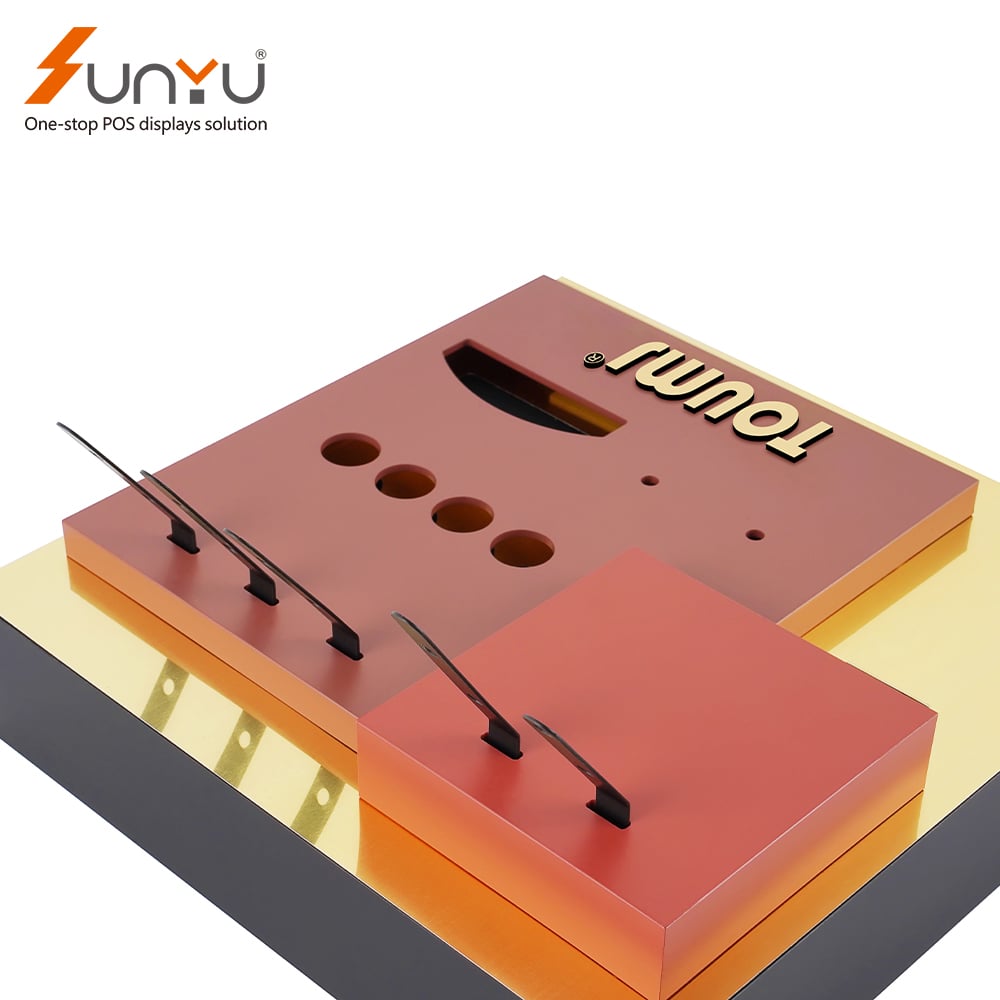 Sunyu high quality custom acrylic cosmetic shop display retail lipstick display stand manufacture