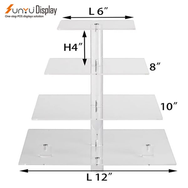 Get the perfect presentation with acrylic food display stands, designed to impress