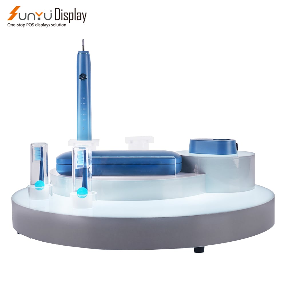 Hot Sell Attractive Custom Desktop Electric Toothbrushes Display Stand Toothbrush Display Rack supplier