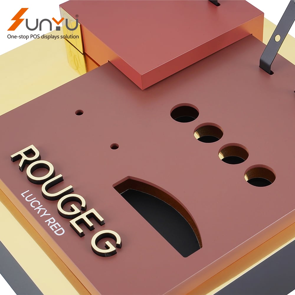 Sunyu high quality custom acrylic cosmetic shop display retail lipstick display stand supplier
