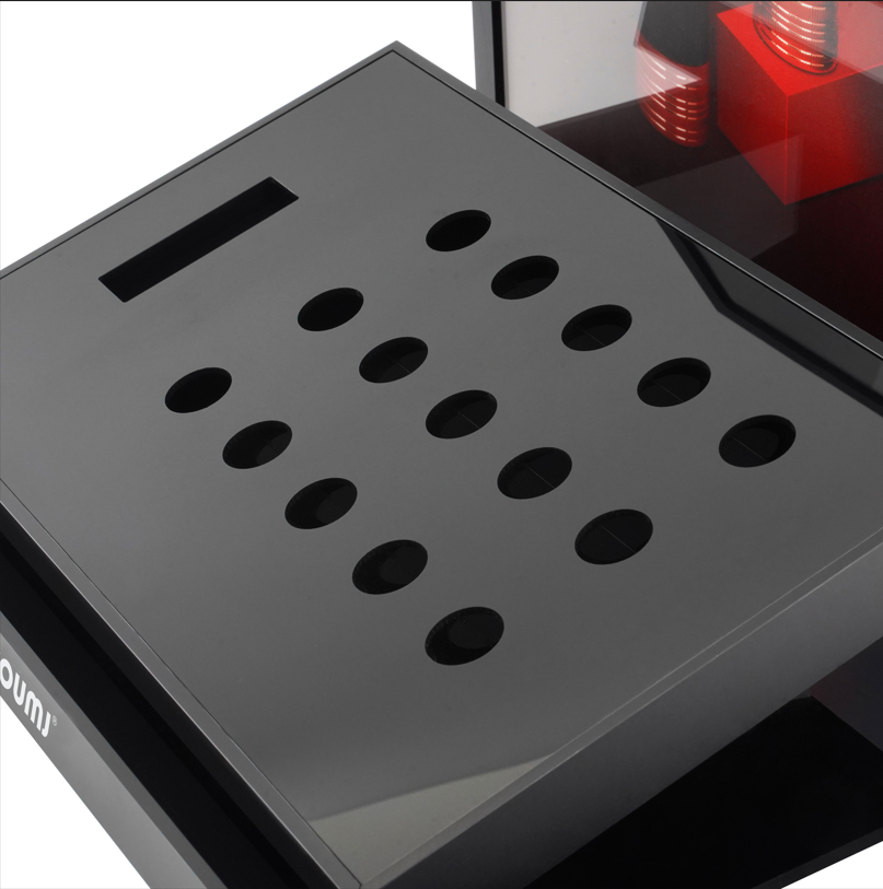 Wholesale Custom Countertop Cosmetic Lipstick Makeup Acrylic Display Stand with LED Light factory