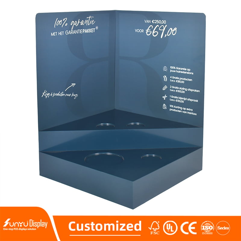 Free Design Custom Multi-Layer Acrylic Makeup Display Stand Plexiglass Cosmetics Storage Display Stand factory