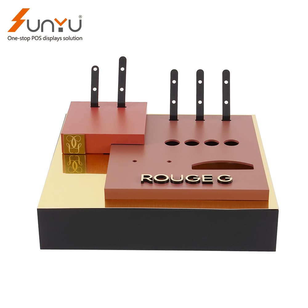Sunyu high quality custom acrylic cosmetic shop display retail lipstick display stand factory
