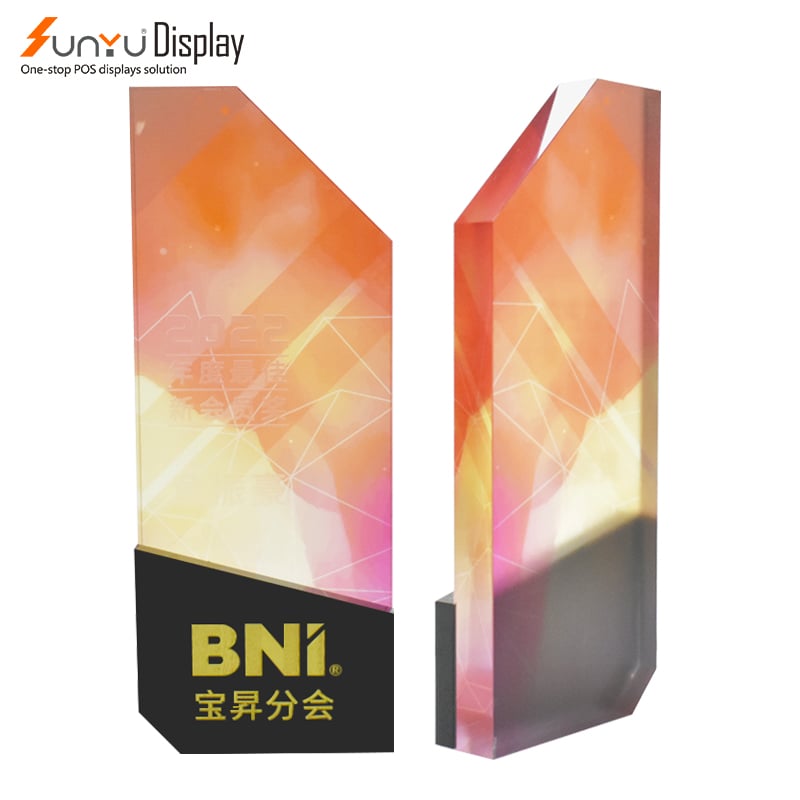 Wholesale New Design Luxury Sport Crystal Acrylic Medal Trophy Award Custom details