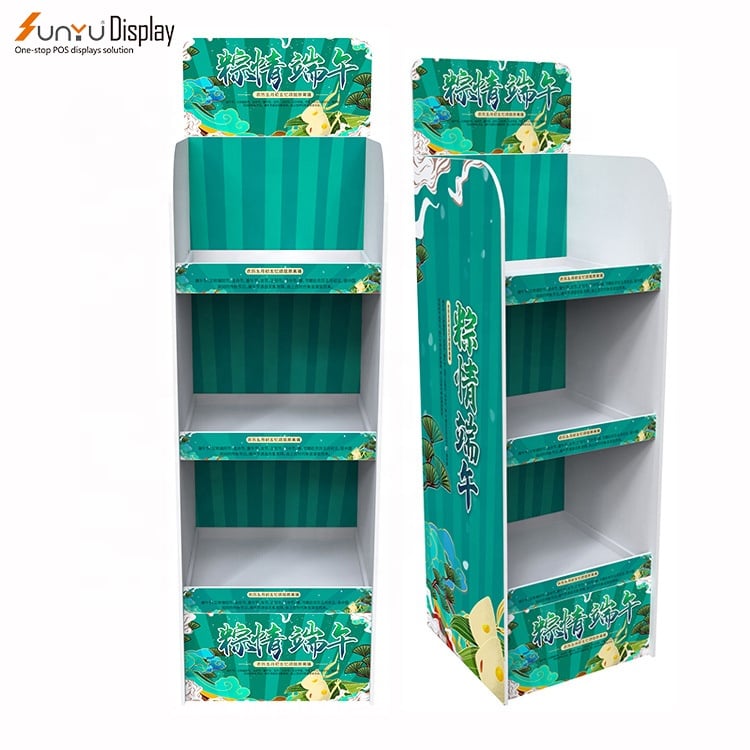Factory Customized Wholesale PVC Material Retail Food Display Stand Supermarket Food Display Rack supplier