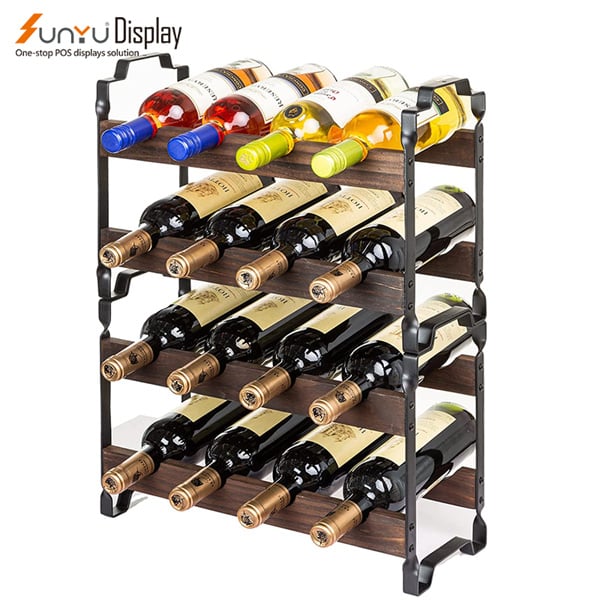 Organizing your home bar with a bottle shelf display