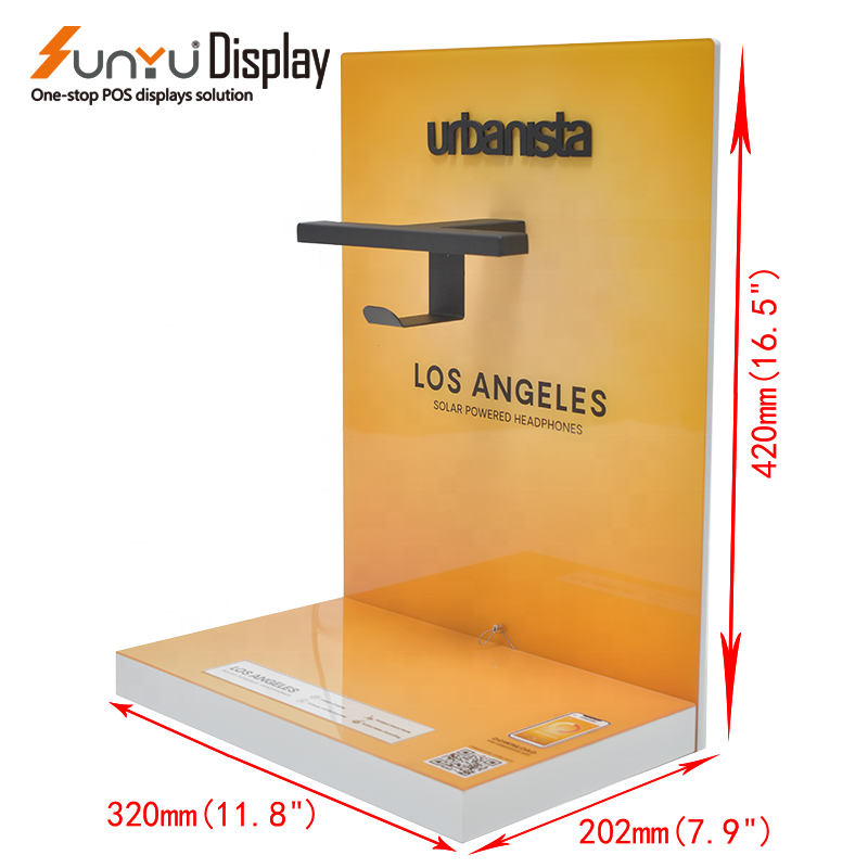 Sunyu Retail Custom Acrylic Wireless Earphone Display Stand details