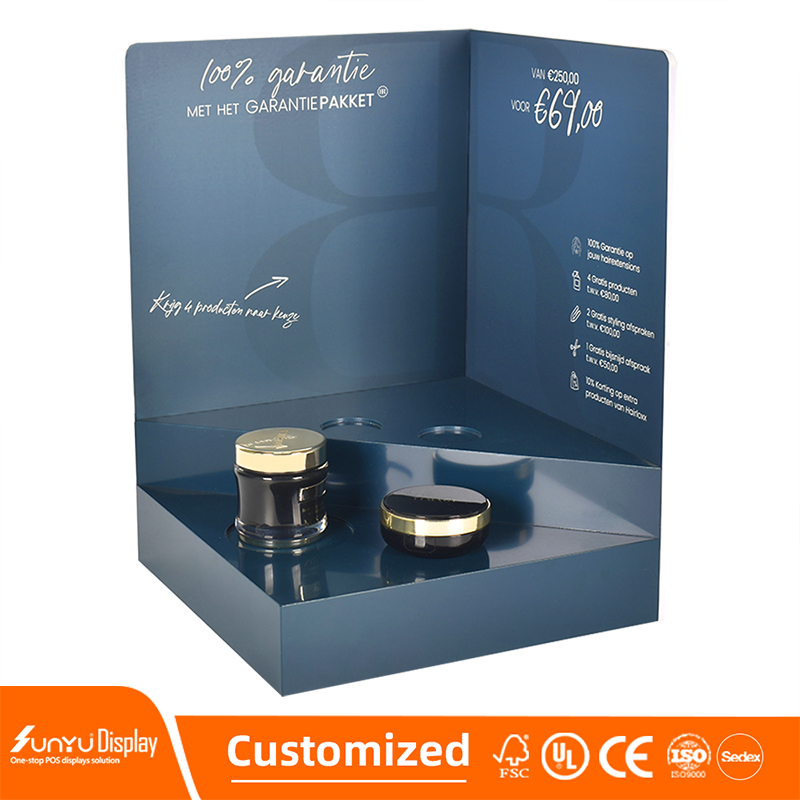 Free Design Custom Multi-Layer Acrylic Makeup Display Stand Plexiglass Cosmetics Storage Display Stand manufacture