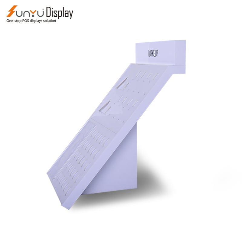 Sunyu Hot Sale Best Design Acrylic Big Size Eyeshadow Makeup Customized Cosmetic Display Stand supplier