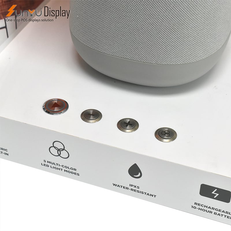 Sunyu Factory Wholesale Custom Design Electronic Product Display Rack Acrylic Bluetooth Speaker Display Stand supplier