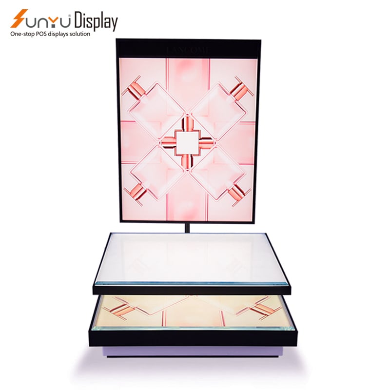 ODM Custom Luxury Countertop Acrylic Perfume Bottle Display Plastic Makeup Display Stands details