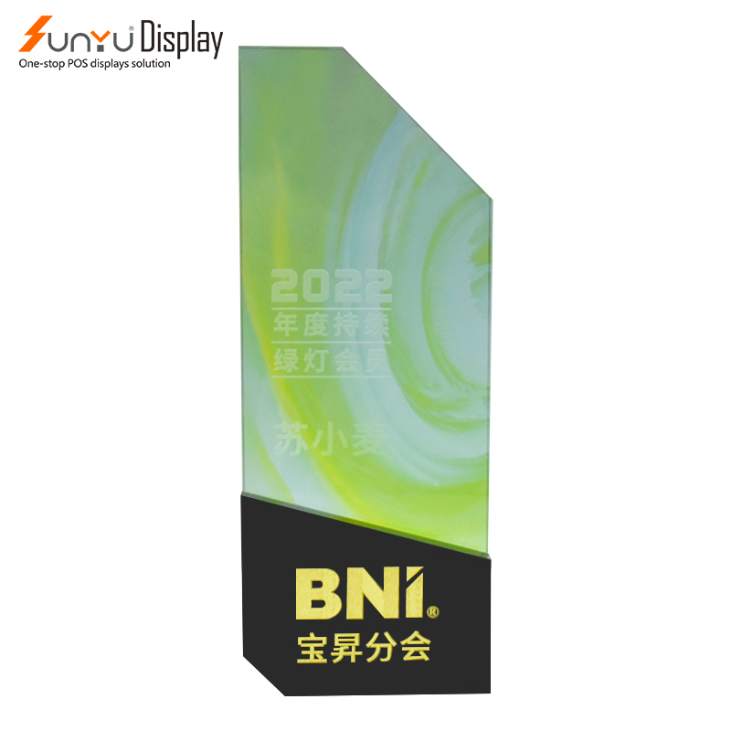 Wholesale New Design Luxury Sport Crystal Acrylic Medal Trophy Award Custom supplier
