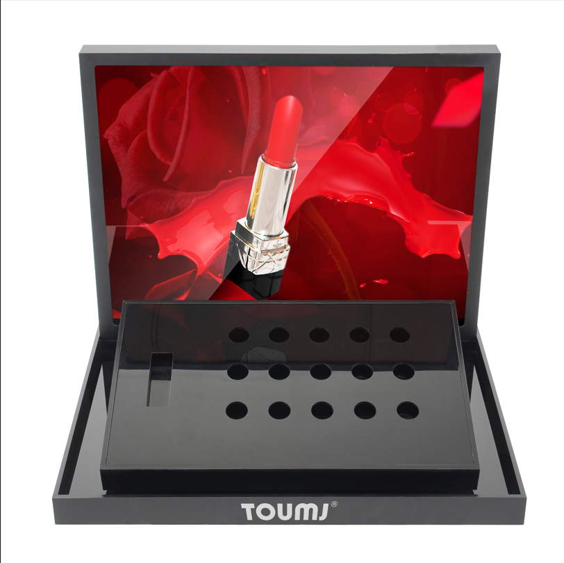 Wholesale Custom Countertop Cosmetic Lipstick Makeup Acrylic Display Stand with LED Light supplier