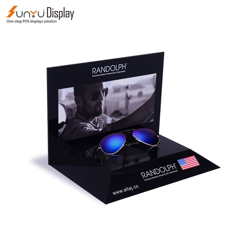 Hot Sale Custom Acrylic Sunglasses Display Stand Counter Table Holder for Store Display Sticker Logo Model details