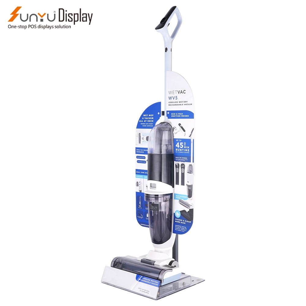 Factory Wholesale Vacuum cleaner Display Stand Custom Supermarket Store Display Holder Rack details