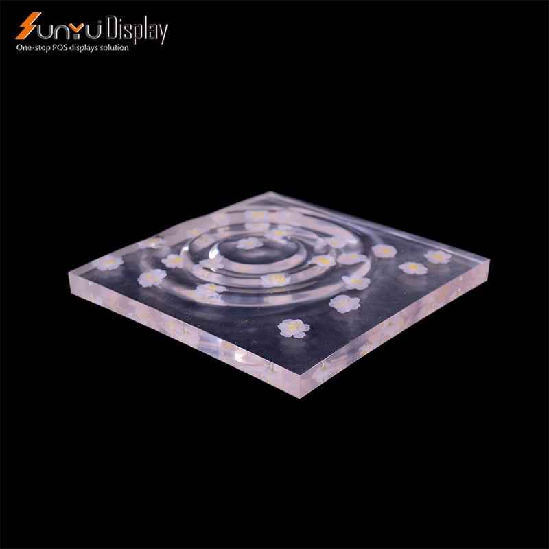 Elegant Custom Atmospheric Countertop Acrylic Plexiglass Perfume Display Makeup Display Stand manufacture