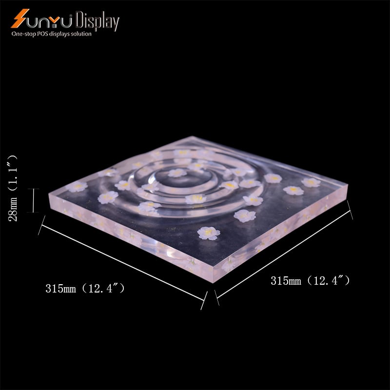 Elegant Custom Atmospheric Countertop Acrylic Plexiglass Perfume Display Makeup Display Stand factory