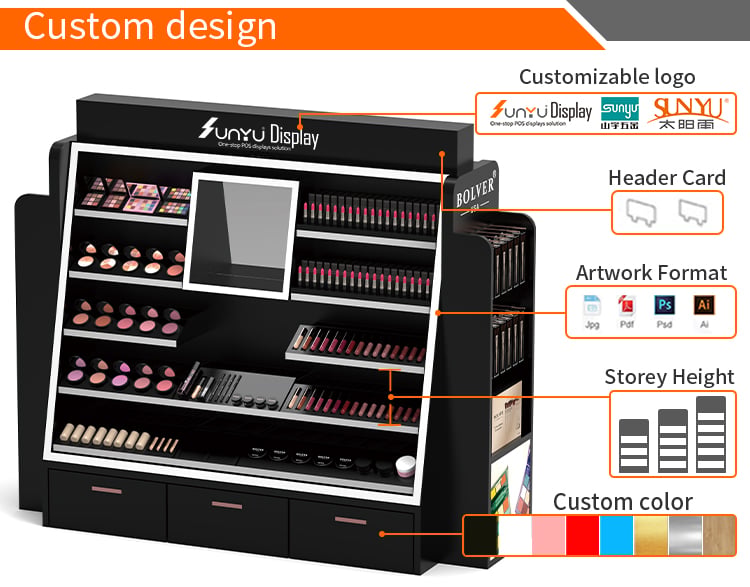 Sunyu Factory Wholesale Custom Design Electronic Product Display Rack Acrylic Bluetooth Speaker Display Stand supplier