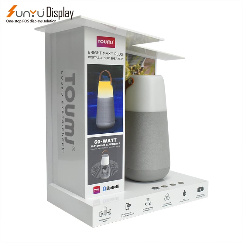 Sunyu Factory Wholesale Custom Design Electronic Product Display Rack Acrylic Bluetooth Speaker Display Stand manufacture