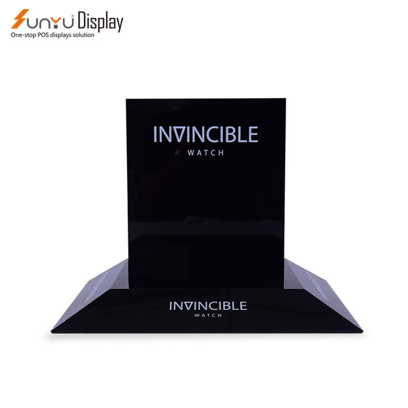 SUNYU Luxury Rotating Acrylic Rack for Jewelry Sunglasses Wrist Watches Display Stand for Shops Exhibitions and Shows factory