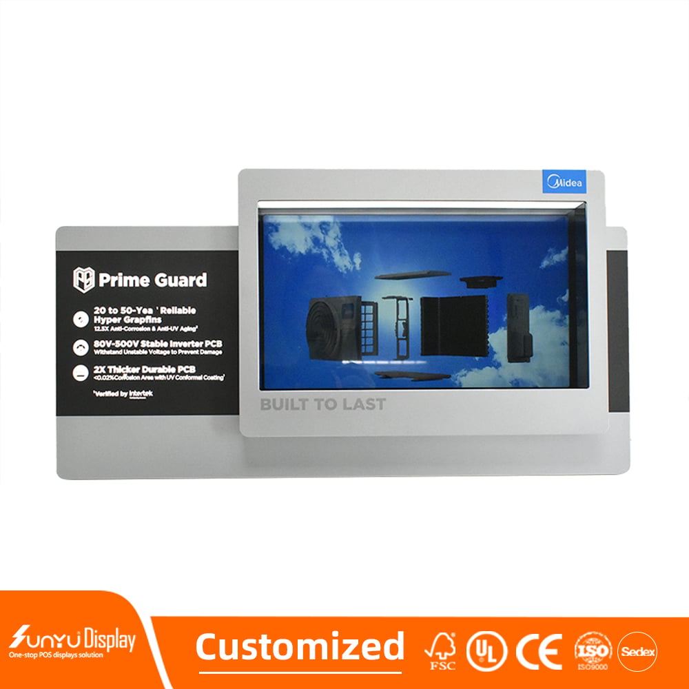 SUNYU Professional Custom High Quality Electronic Products Display Stand, Home Appliances Display Stand, LED Video Display details