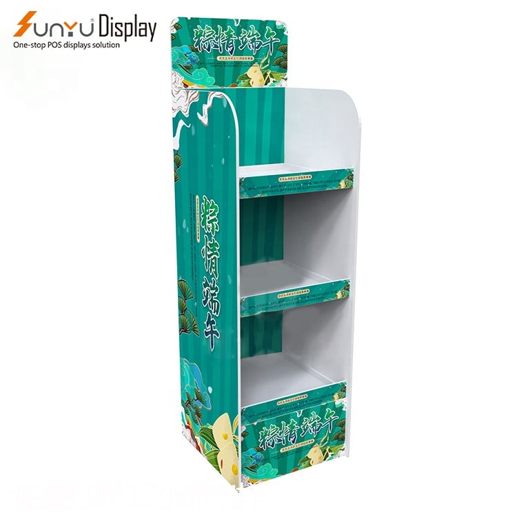 Factory Customized Wholesale PVC Material Retail Food Display Stand Supermarket Food Display Rack details
