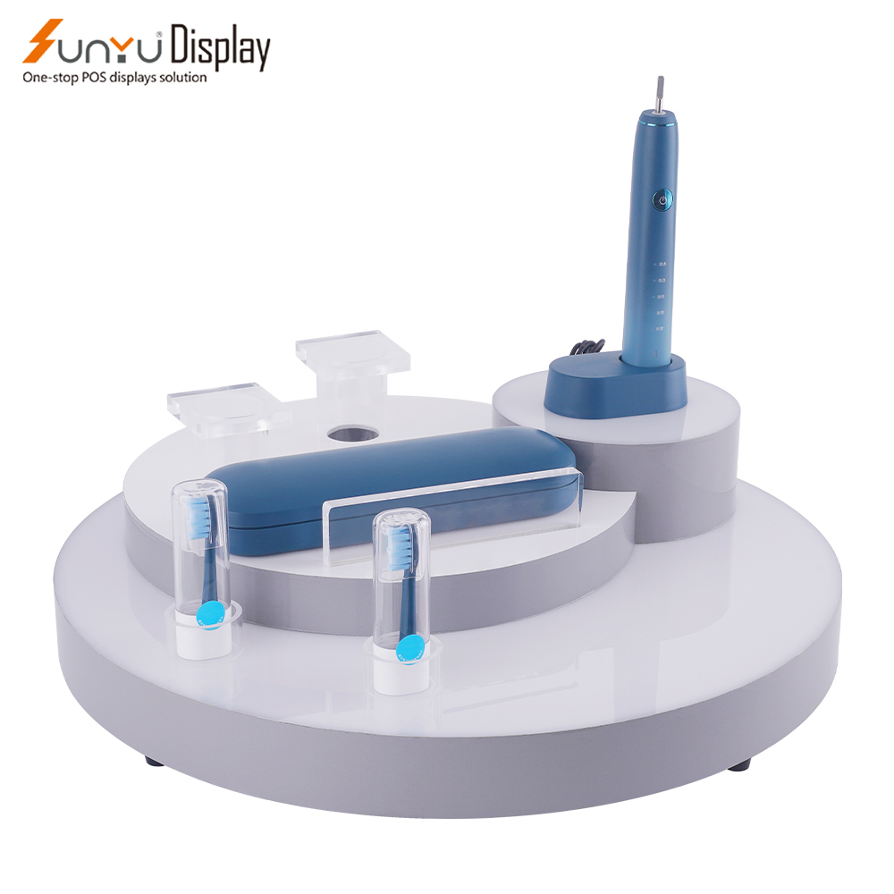 Hot Sell Attractive Custom Desktop Electric Toothbrushes Display Stand Toothbrush Display Rack supplier