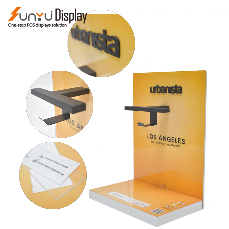 Sunyu Retail Custom Acrylic Wireless Earphone Display Stand factory