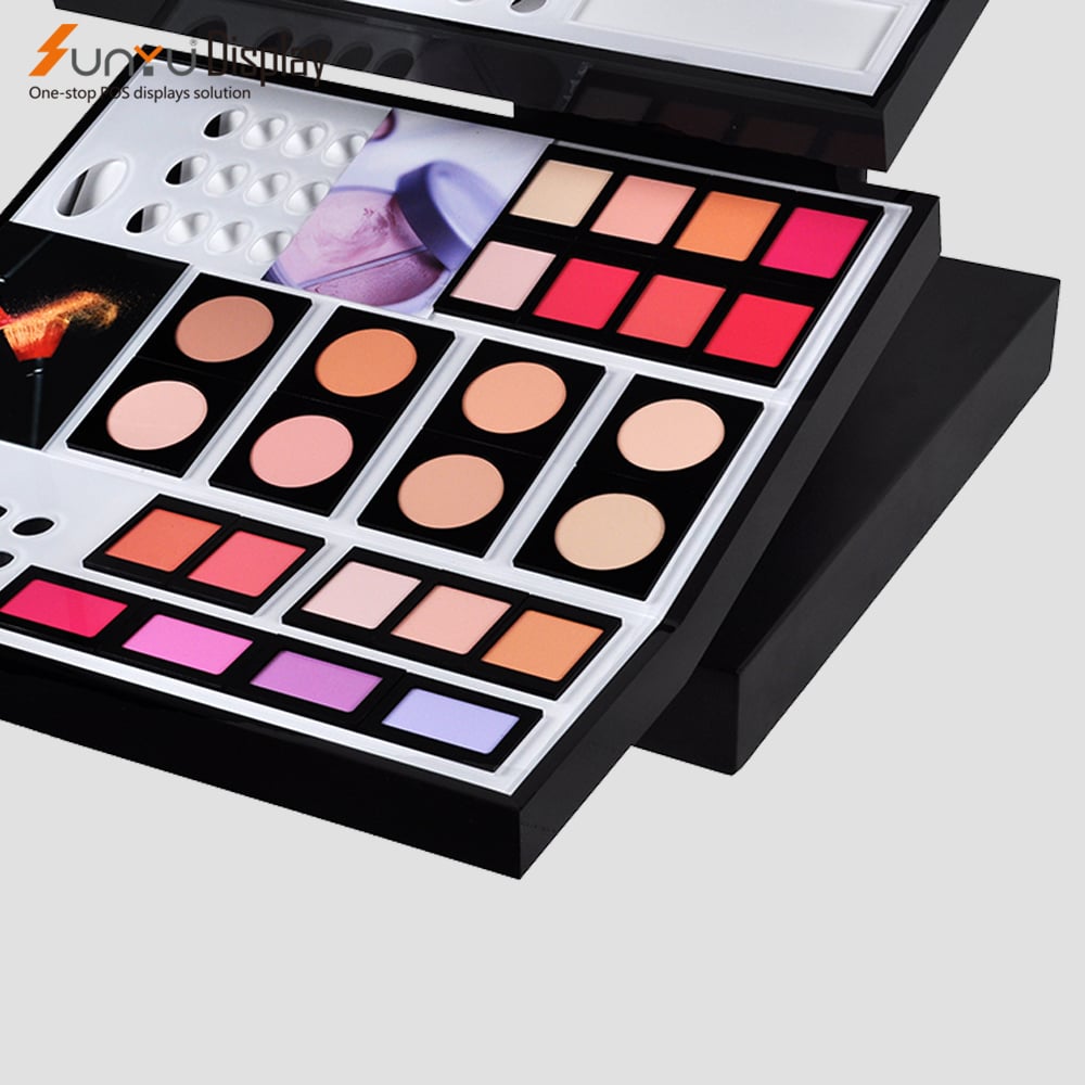 Supermarket Counter Desktop Custom Cosmetic Makeup Products Display Stand Custom Display Cabinet factory
