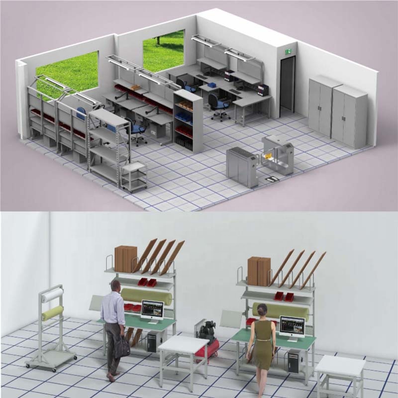 Electrical Lab Table Electronic Working Bench ESD Workbench Laboratory Multifunctional Workbench factory