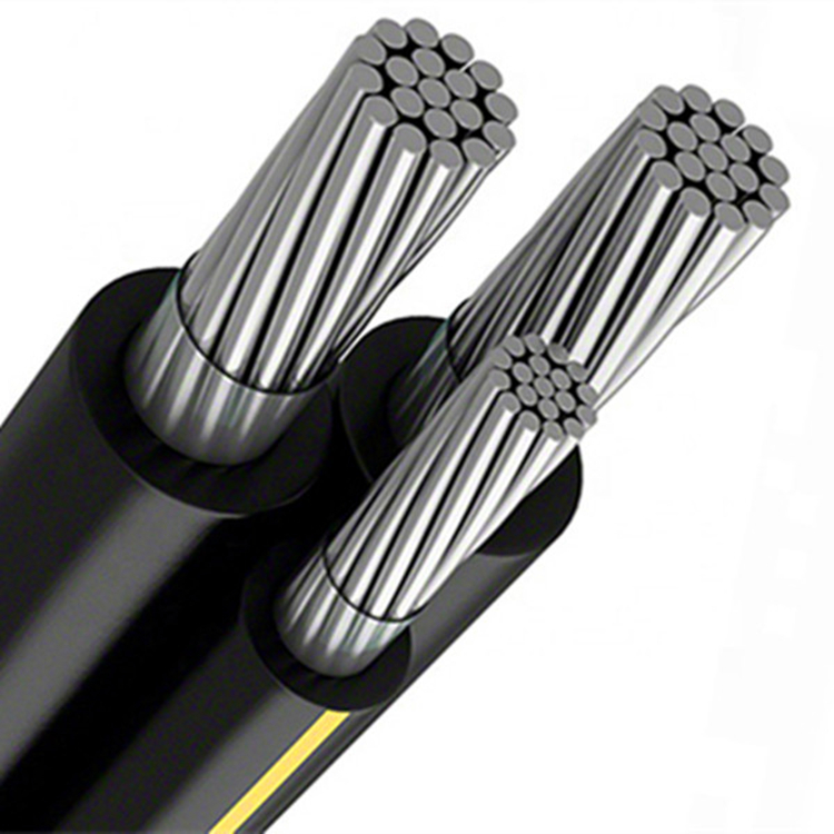 Overhead Low Voltage 4-Core Stranded Aluminum Conductor XLPE Insulated Cable Black Electric Wire Armoured Electrical Power Cable supplier