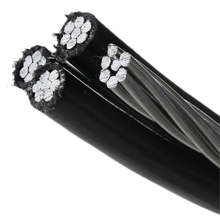 Overhead Low Voltage 4-Core Stranded Aluminum Conductor XLPE Insulated Cable Black Electric Wire Armoured Electrical Power Cable details