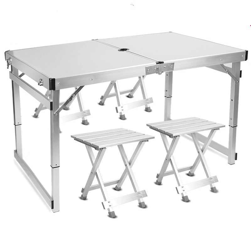 Aluminum set Folding 4 Person Outdoor Table And Chair Set