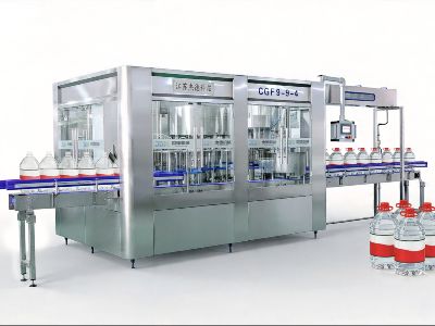 Mesin Ngisi Botol Kaca pikeun Anggur jeung Minuman Berkarbonasi