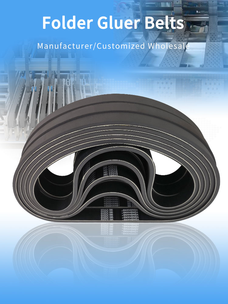Wear resistant Grey Rubber Folder Gluer Belts manufacture