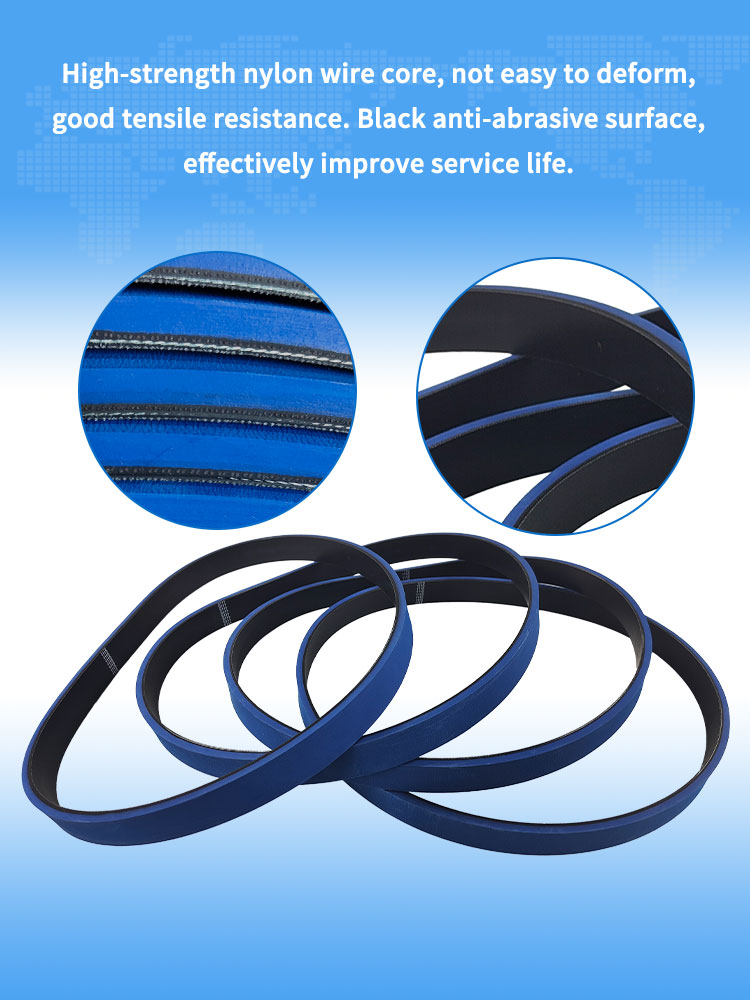 Blue Coated Feeder belts details