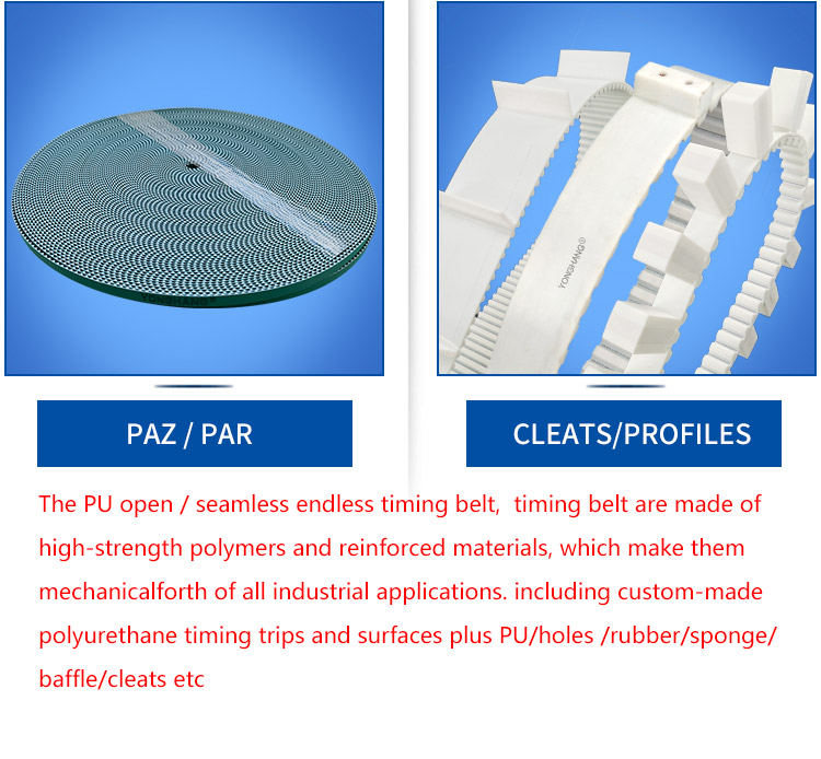 Open endless Rubber Timing Belts manufacture