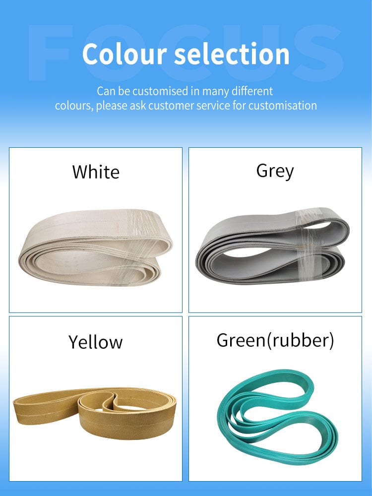 Tube winder belts manufacture