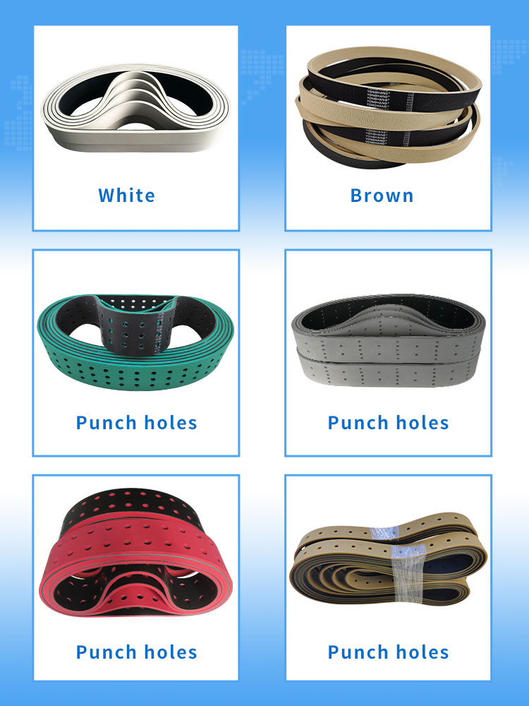 Transmission seamless folder feeder belts coated rubber flat belt manufacture