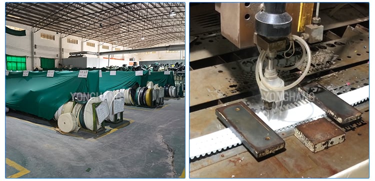 Timing belts processing details