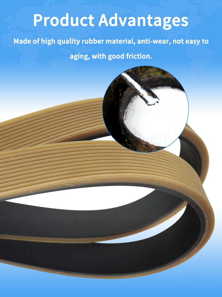Vacuum chambers grooves traction paper feeder belts manufacture