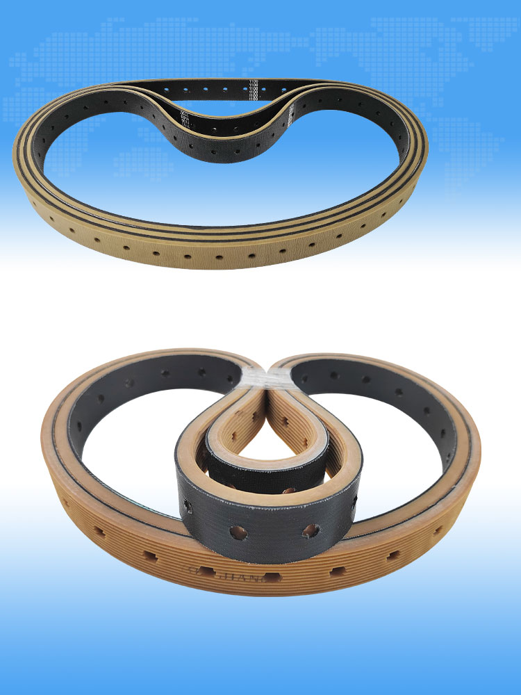 High Wear Resistance Brown Seamless Endless Paste box belts details