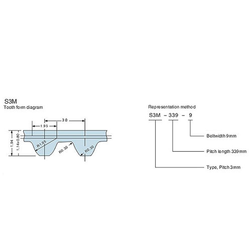 STD3M Rubber Timing Belts supplier