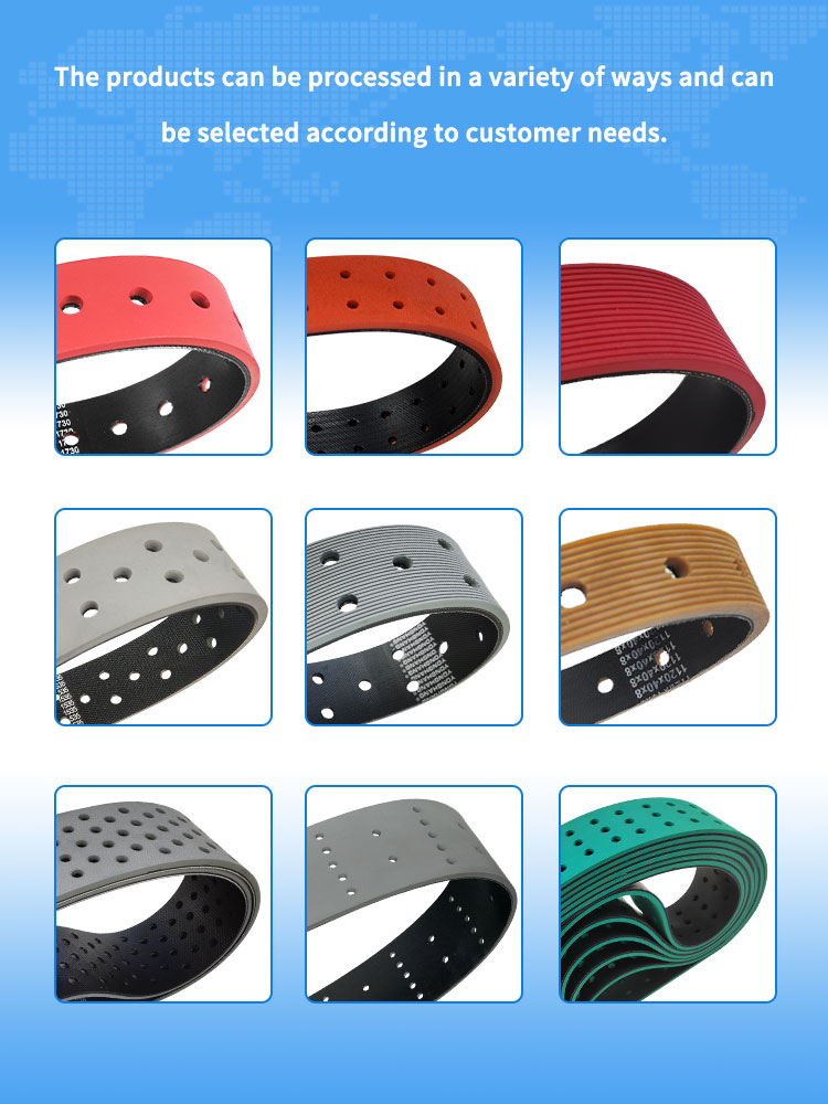 Vacuum chambers grooves traction paper feeder belts details