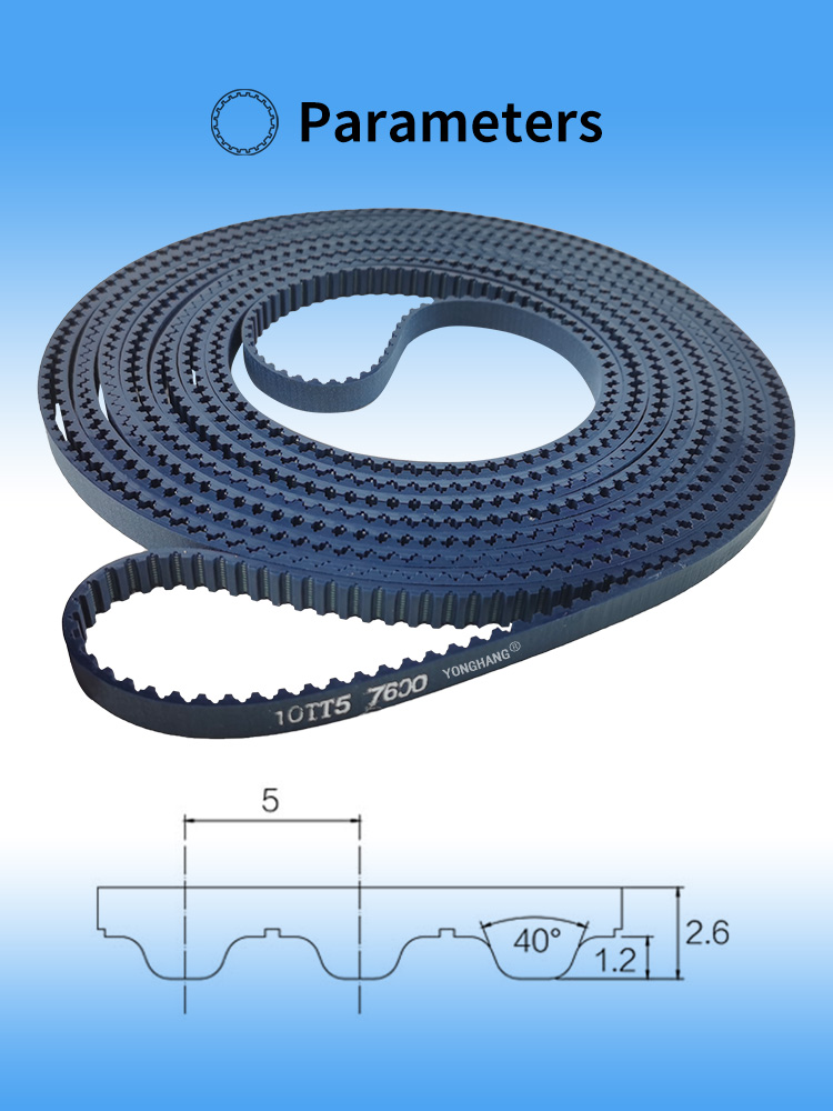 TT5 PU Timing Belts Circular knitting machine belts factory