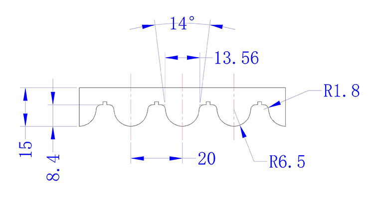 HTD20M PU Timing Belt details