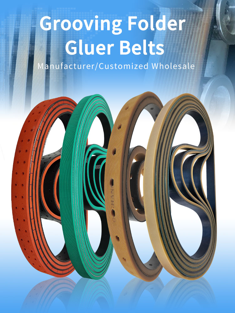 Vacuum chambers grooves traction paper feeder belts factory