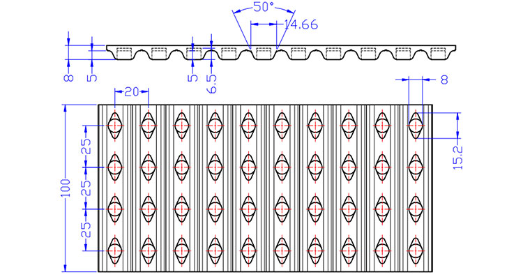 ATN20 PU Timing Belts manufacture