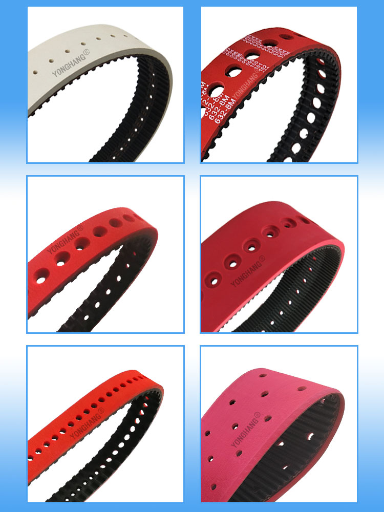 Vacuum timing belts